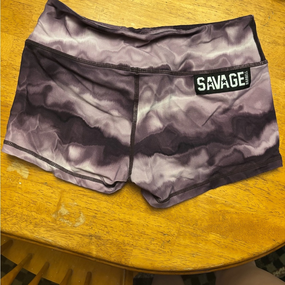 Savage Barbell - Purple Tie Dye Shorts